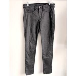 Rag & Bone Slim Leg Sz 30x31 Gray Light Black Mid Rise Stretchy Jeans 8492